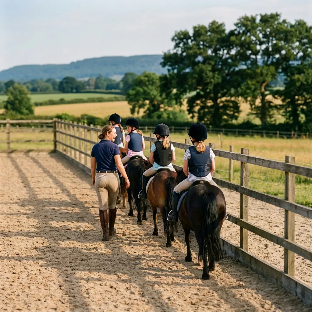 Cours de poney à Alba-la-Romaine, Ardèche